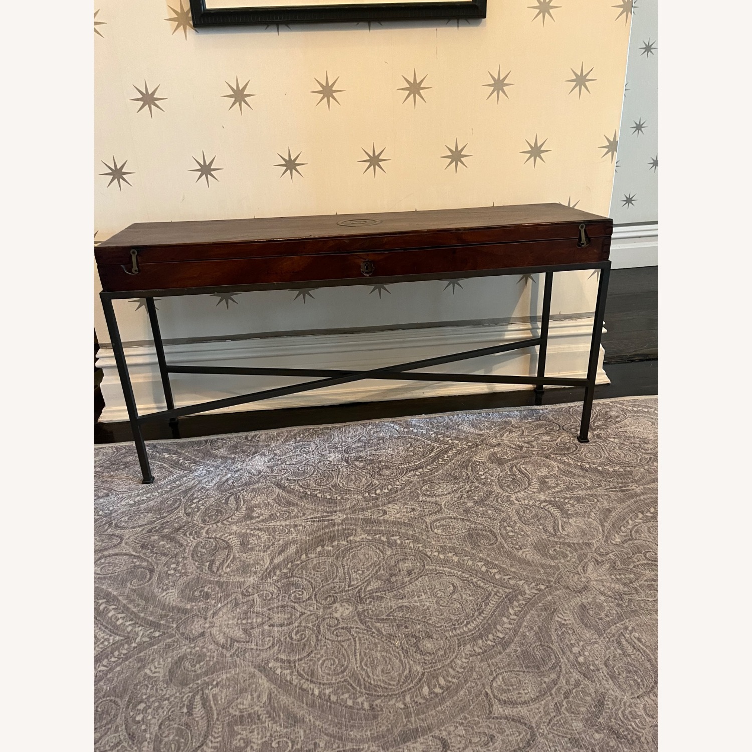 Antique Gun Box on Custom Metal Frame - image-6