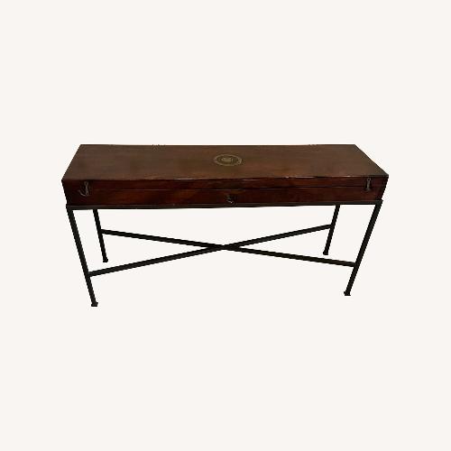 Used Antique Gun Box on Custom Metal Frame for sale on AptDeco