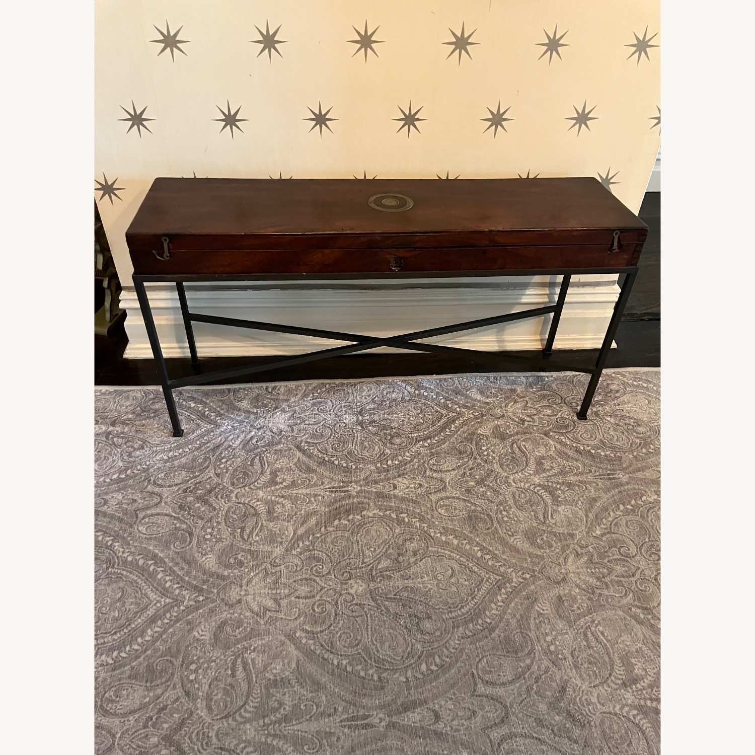 Antique Gun Box on Custom Metal Frame - image-5