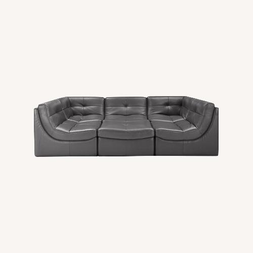 Used Z Gallerie Convo 6-Piece Leather Sectional for sale on AptDeco
