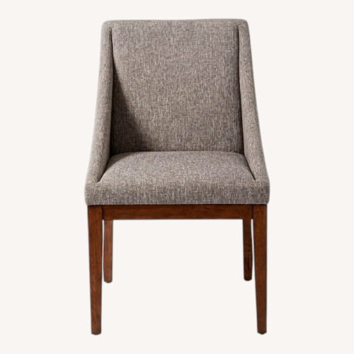 Used West Elm Light Grey Upholstered Dining Chair for sale on AptDeco