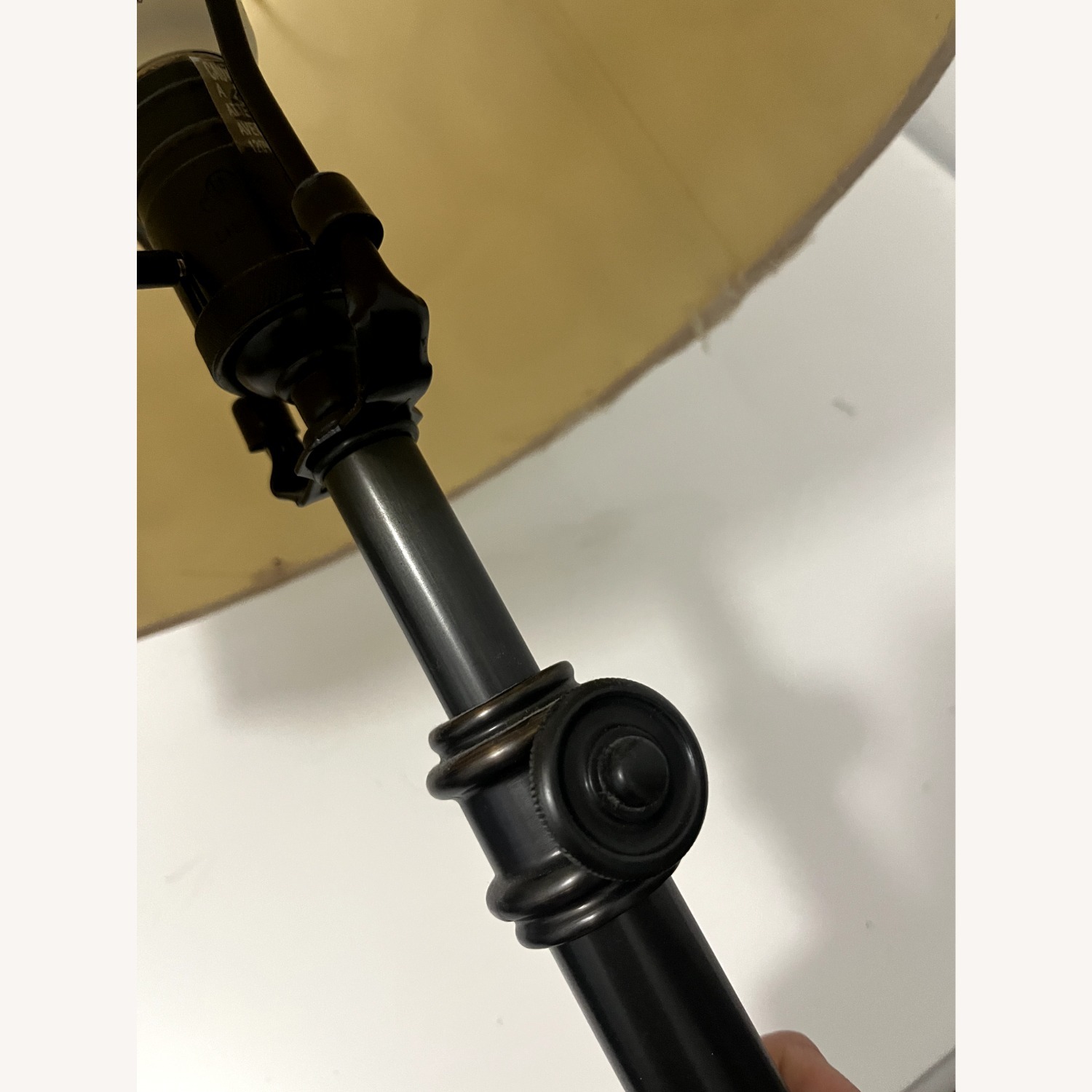 Table Lamp with White Flower Shade - image-3