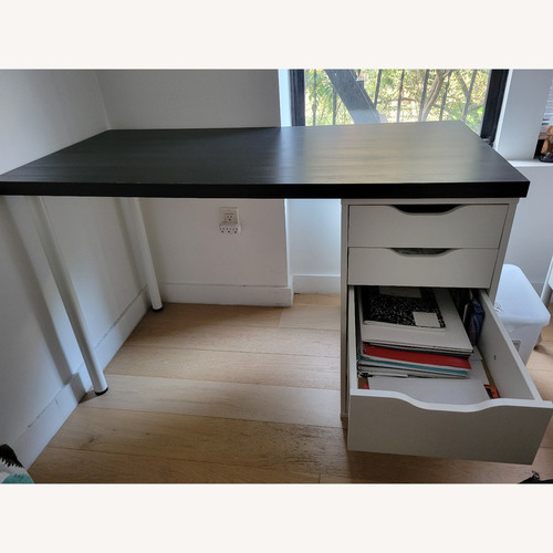 Used IKEA Lagkapten Desk with Alex Drawers for sale on AptDeco