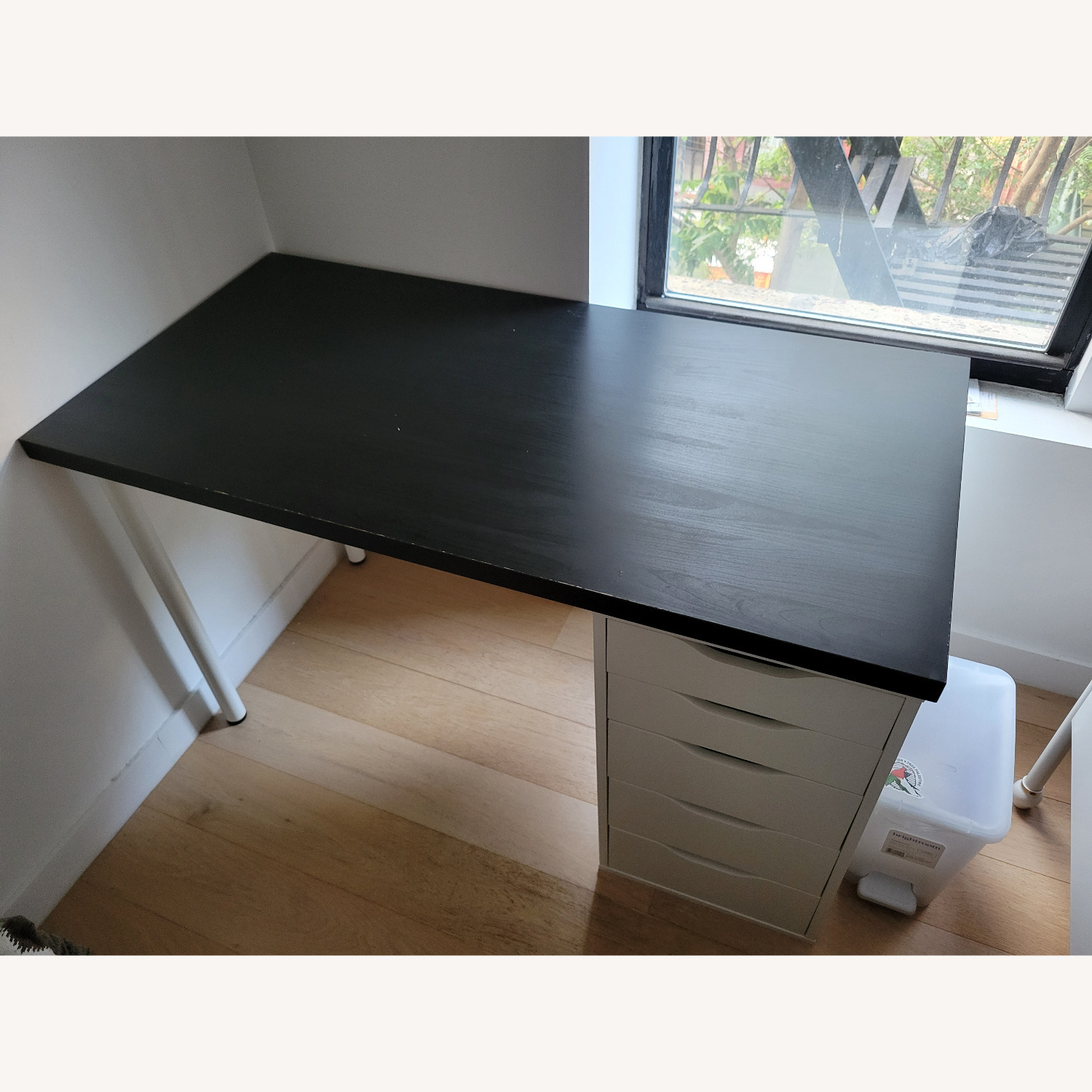 IKEA Lagkapten Desk with Alex Drawers - image-3