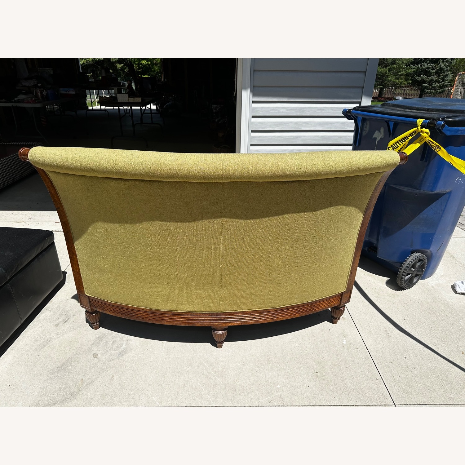 Century Furniture Curved Sattee Green - image-3