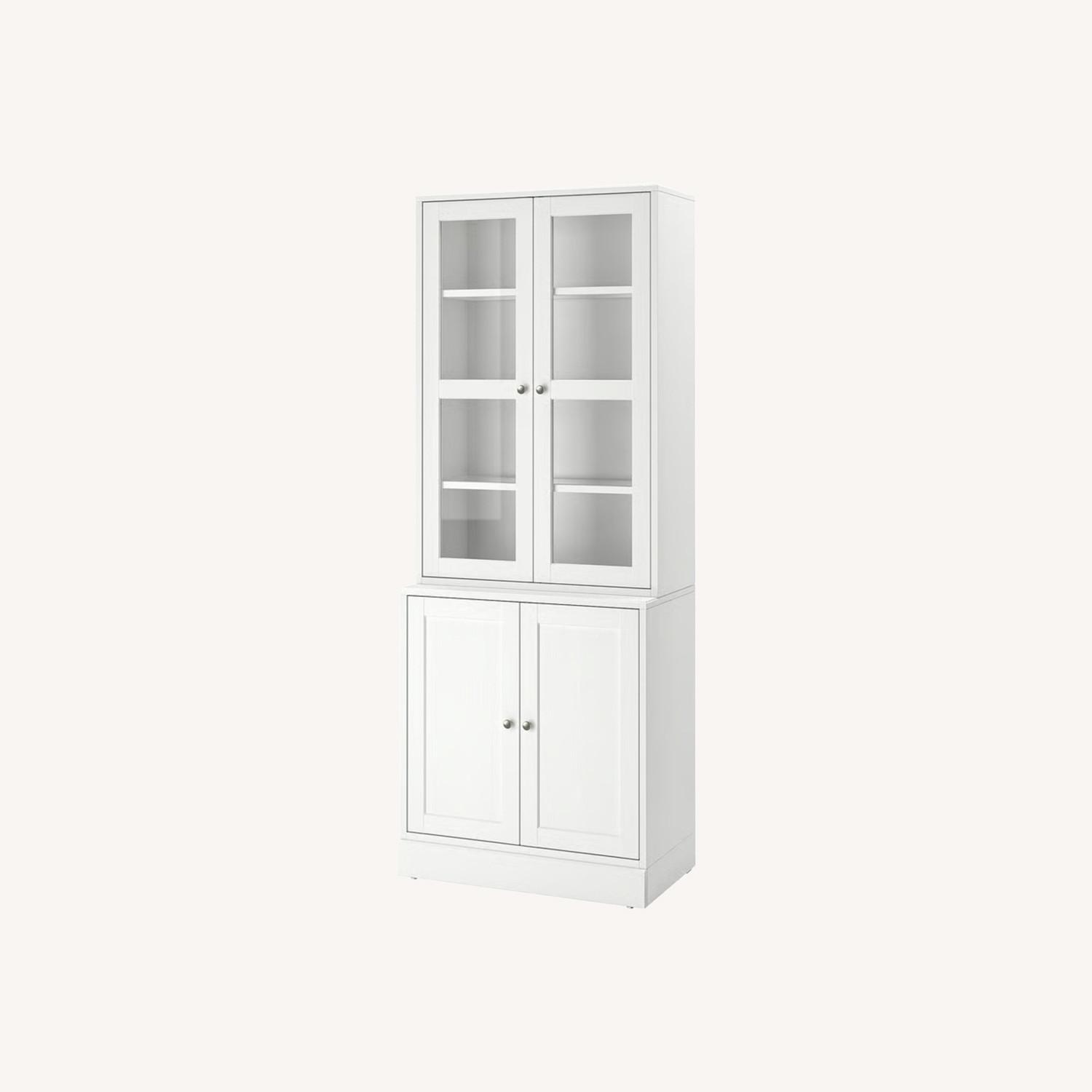 Storage Combination Cabinet W Glass Doors - image-0