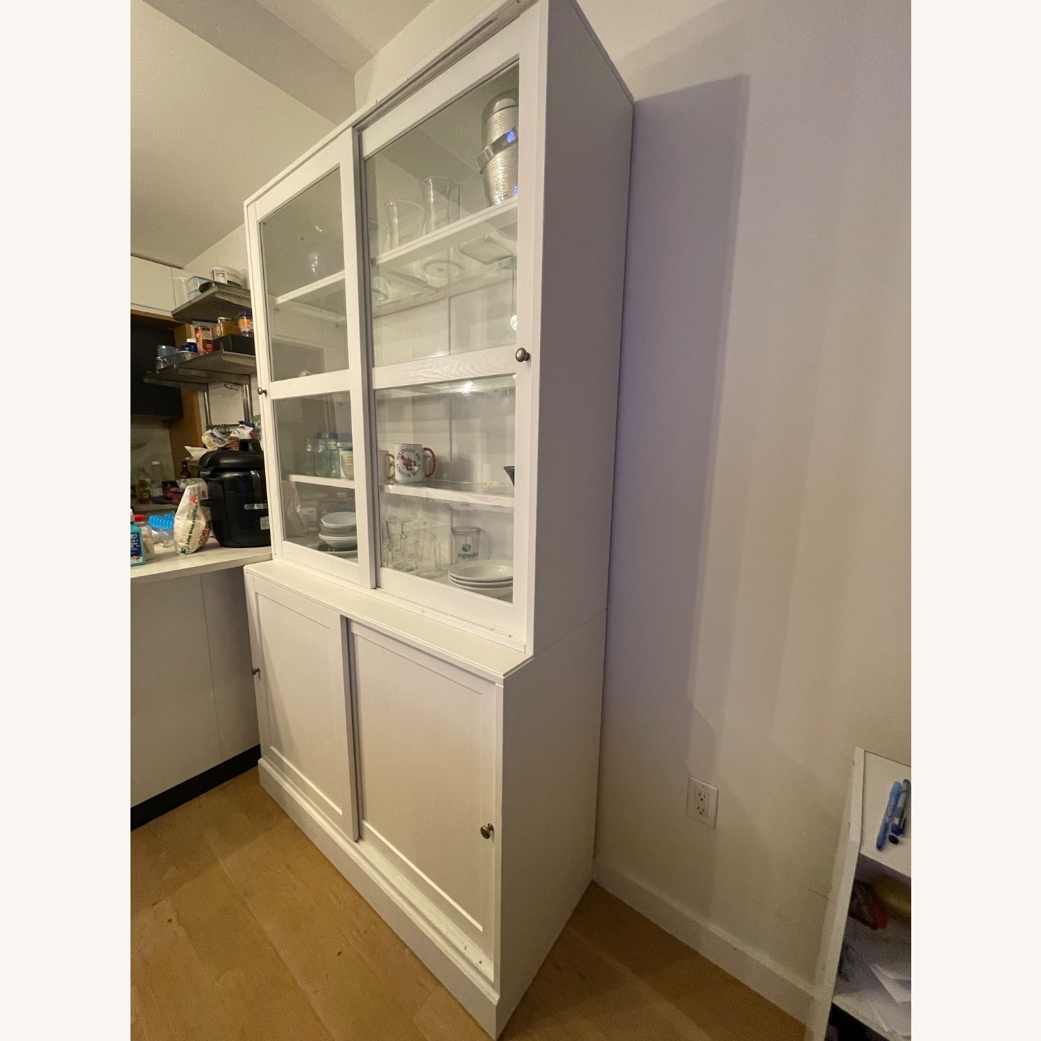 Storage Combination Cabinet W Glass Doors - image-3