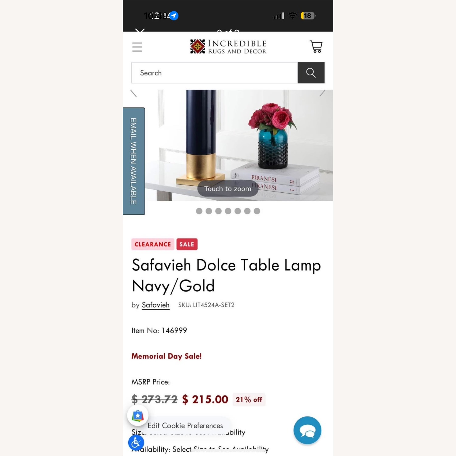 Safavieh Dolce Table Lamps - image-3