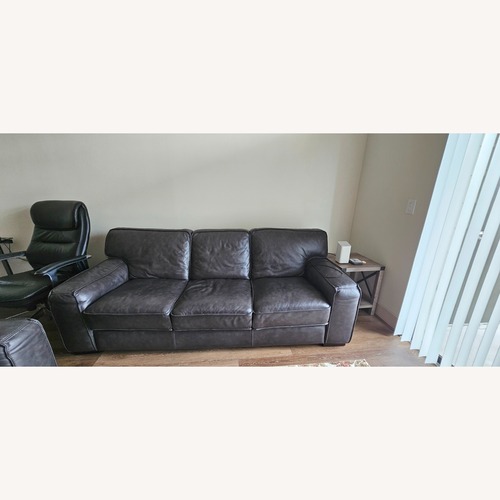 Used Leather Italia USA 3 Seater Sofa for sale on AptDeco