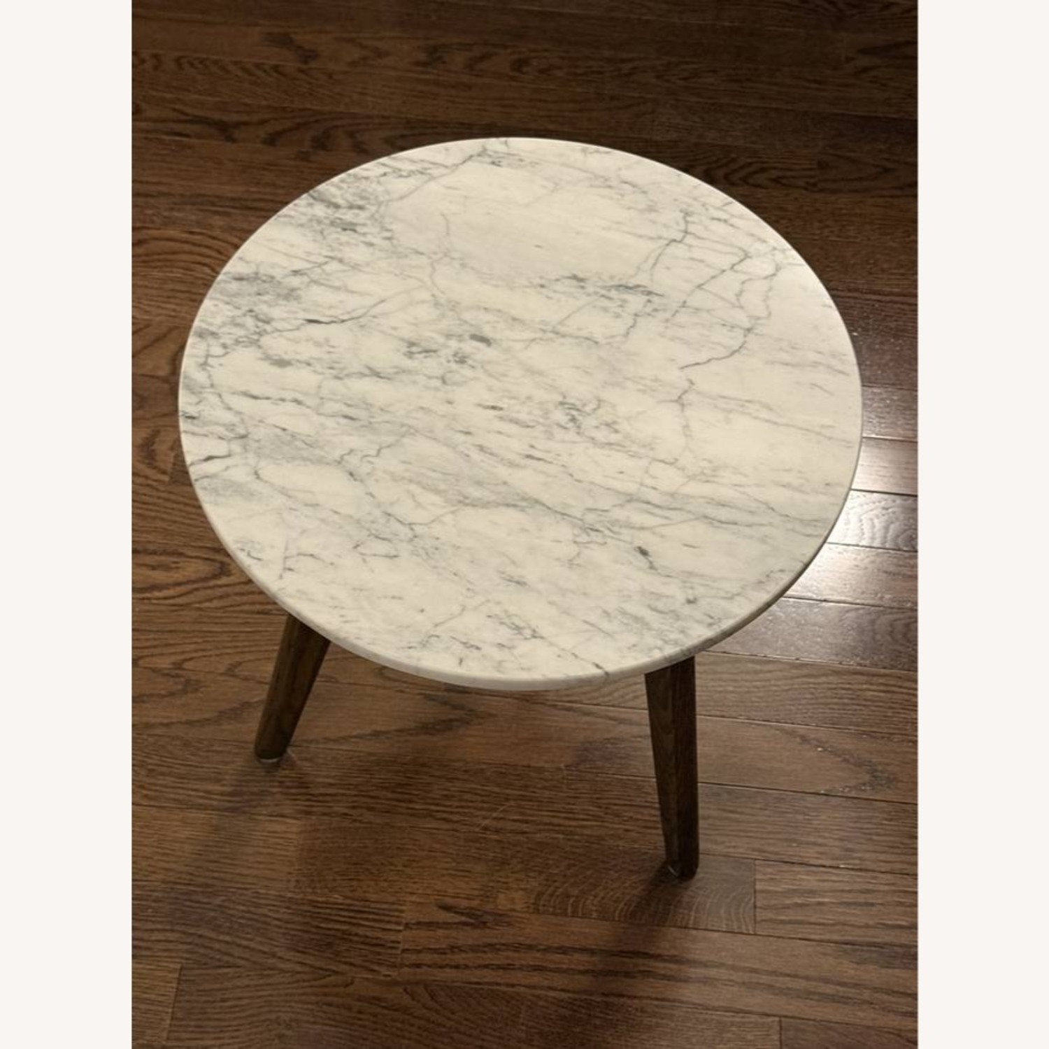 Article Mara Marble and Walnut Side Table - image-1