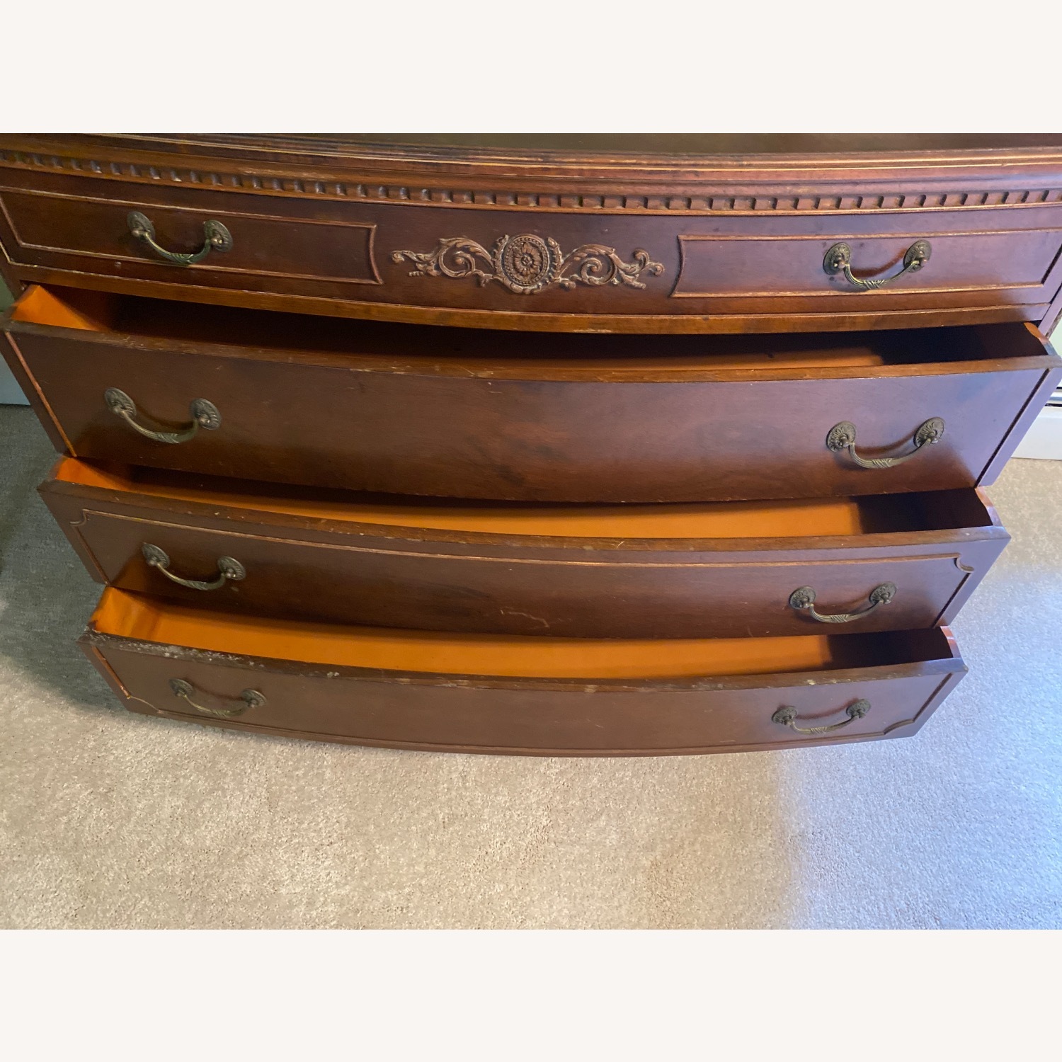 Antique Mahogany Bureau Chest of Drawers - image-6