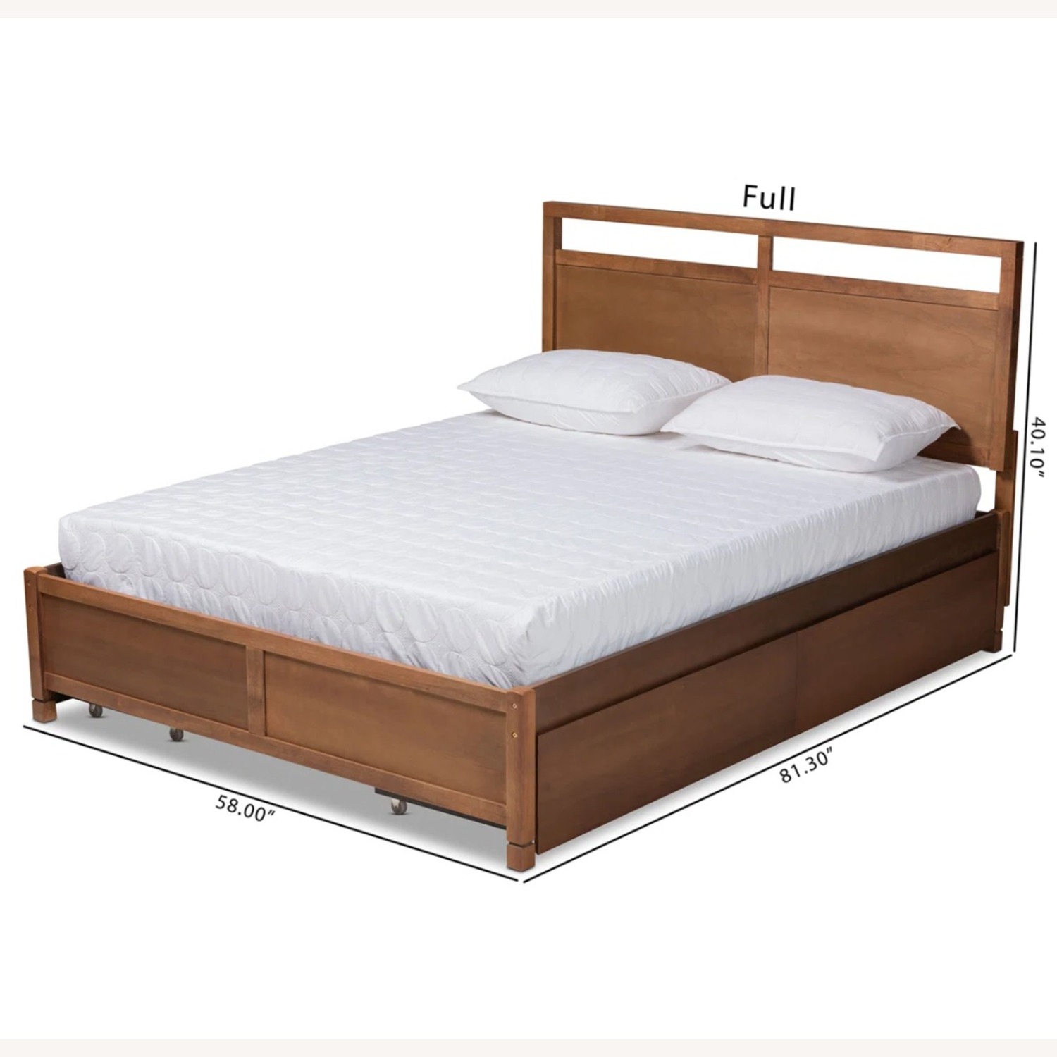  Demartez Low Profile Storage Platform Bed - image-1