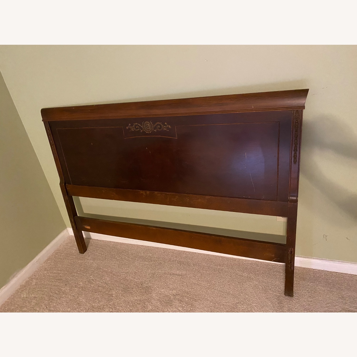 Antique Vintage Headboard and Footboard Bed - image-1