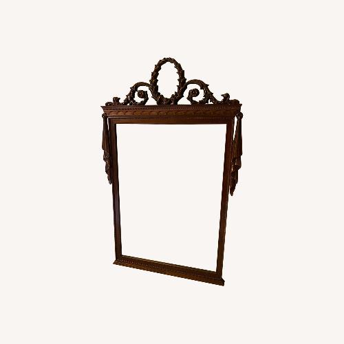 Used Antique Vintage Mahogany Wall Mirror  for sale on AptDeco