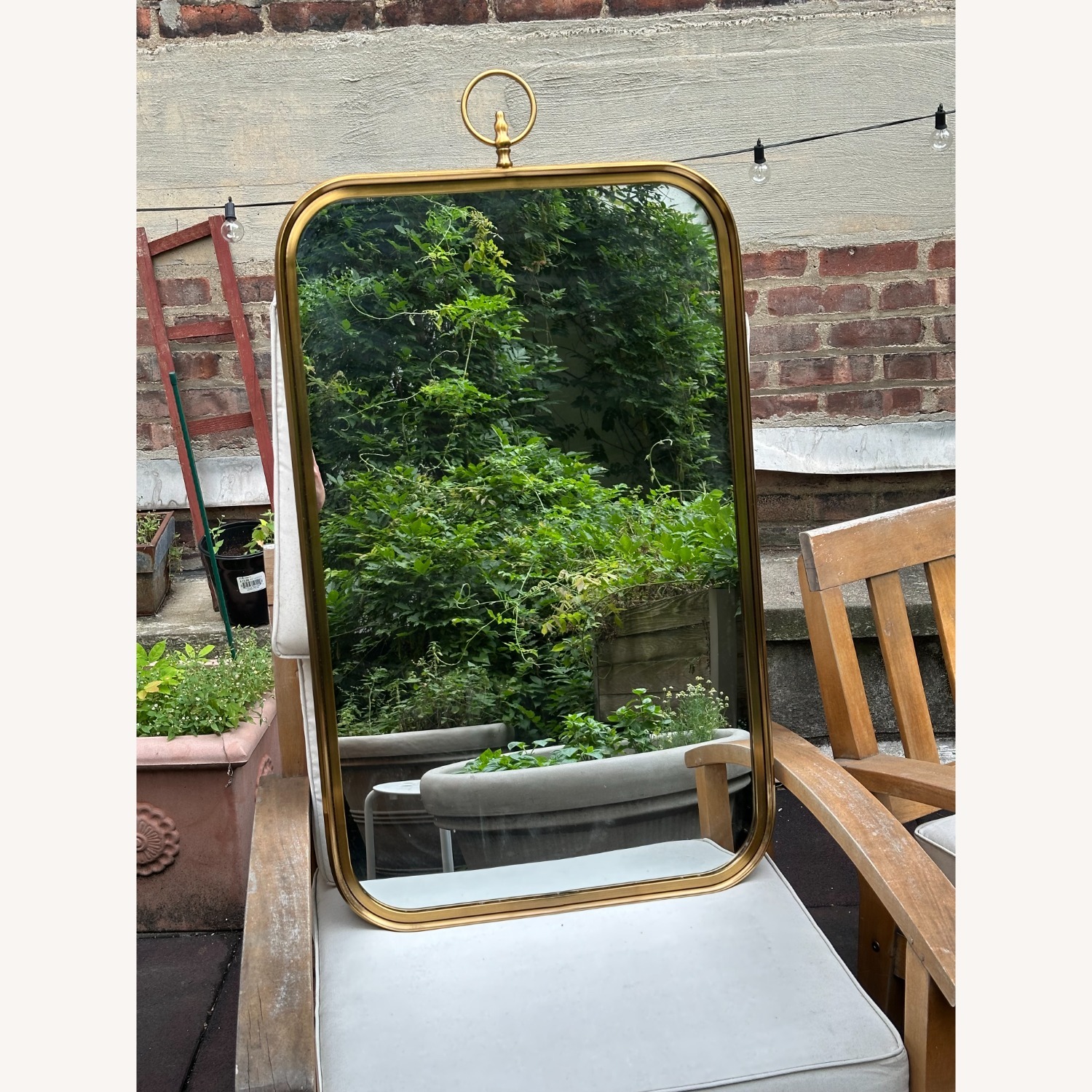 Renwil Coburg Brass Mirror - image-2