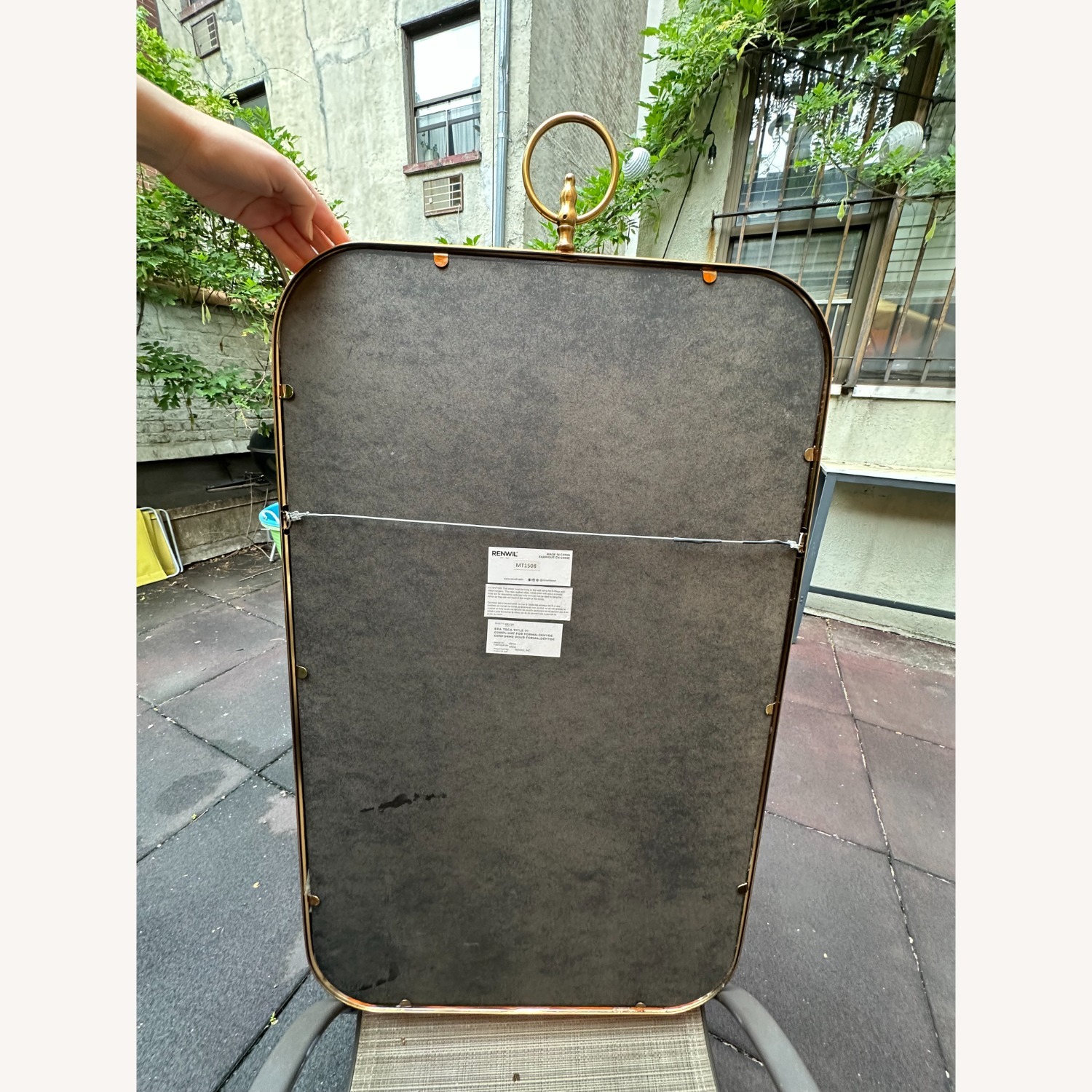 Renwil Coburg Brass Mirror - image-5