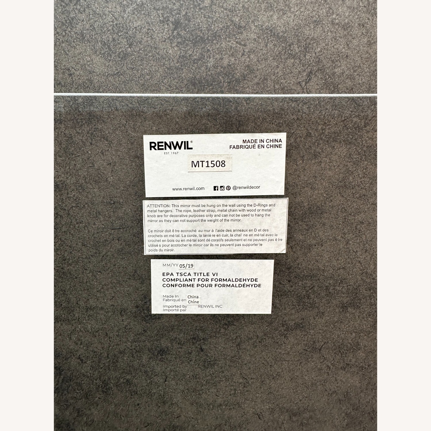 Renwil Coburg Brass Mirror - image-4