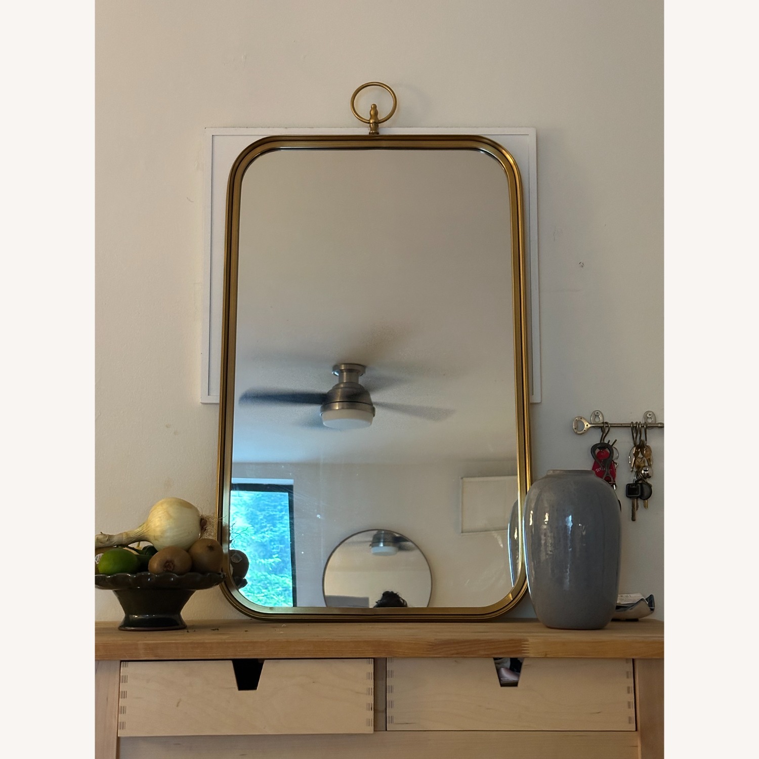 Renwil Coburg Brass Mirror - image-1