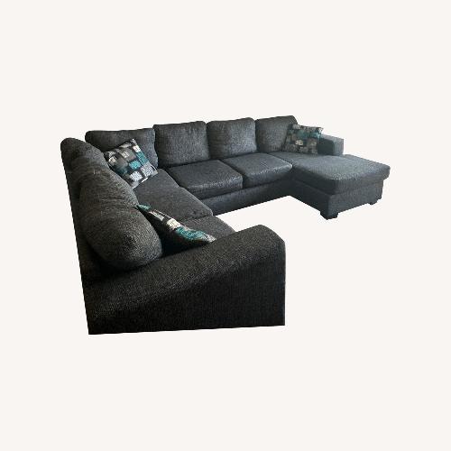 Used Dark Grey Sectional Sofa for sale on AptDeco