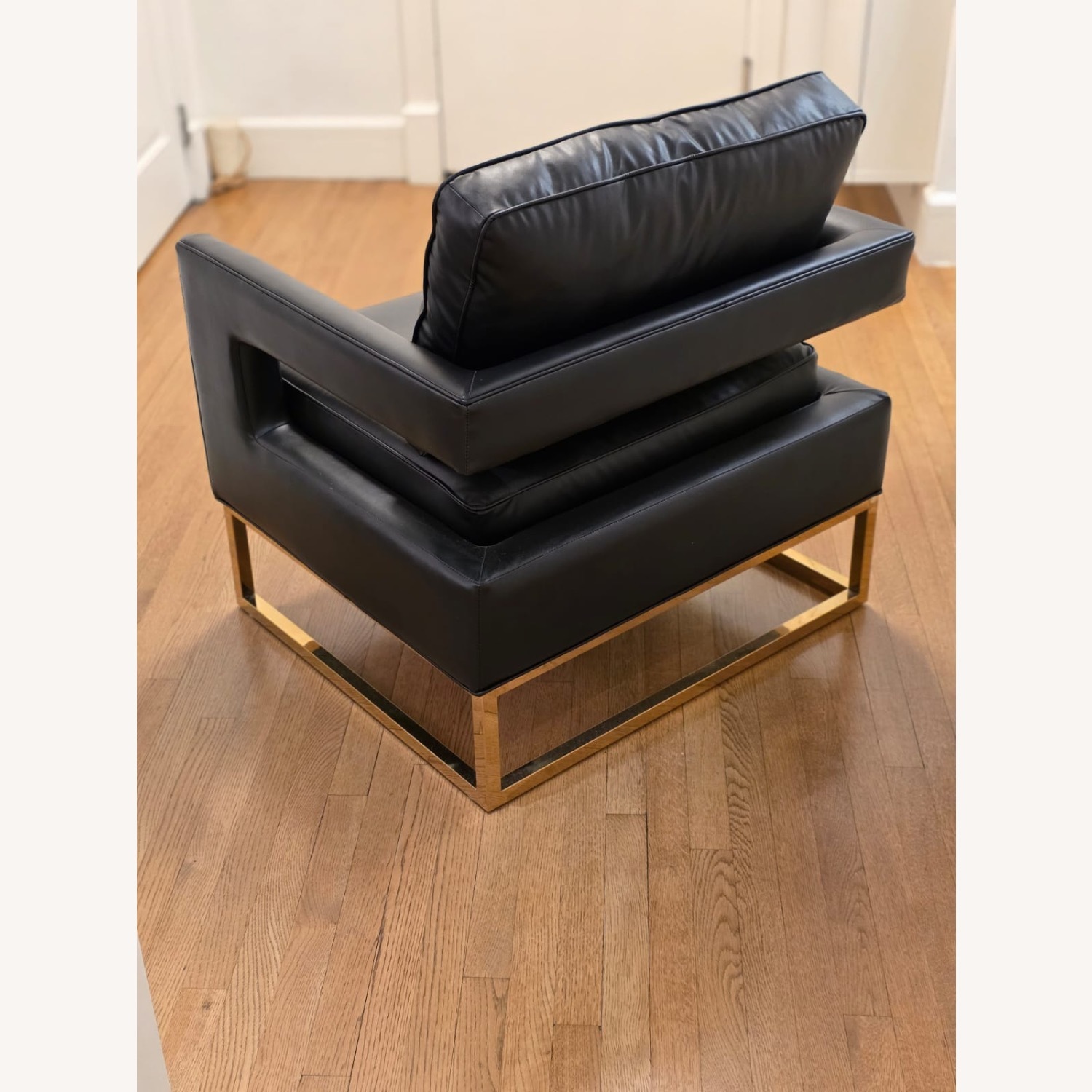 TOV Furniture Avery Black Leather Chair