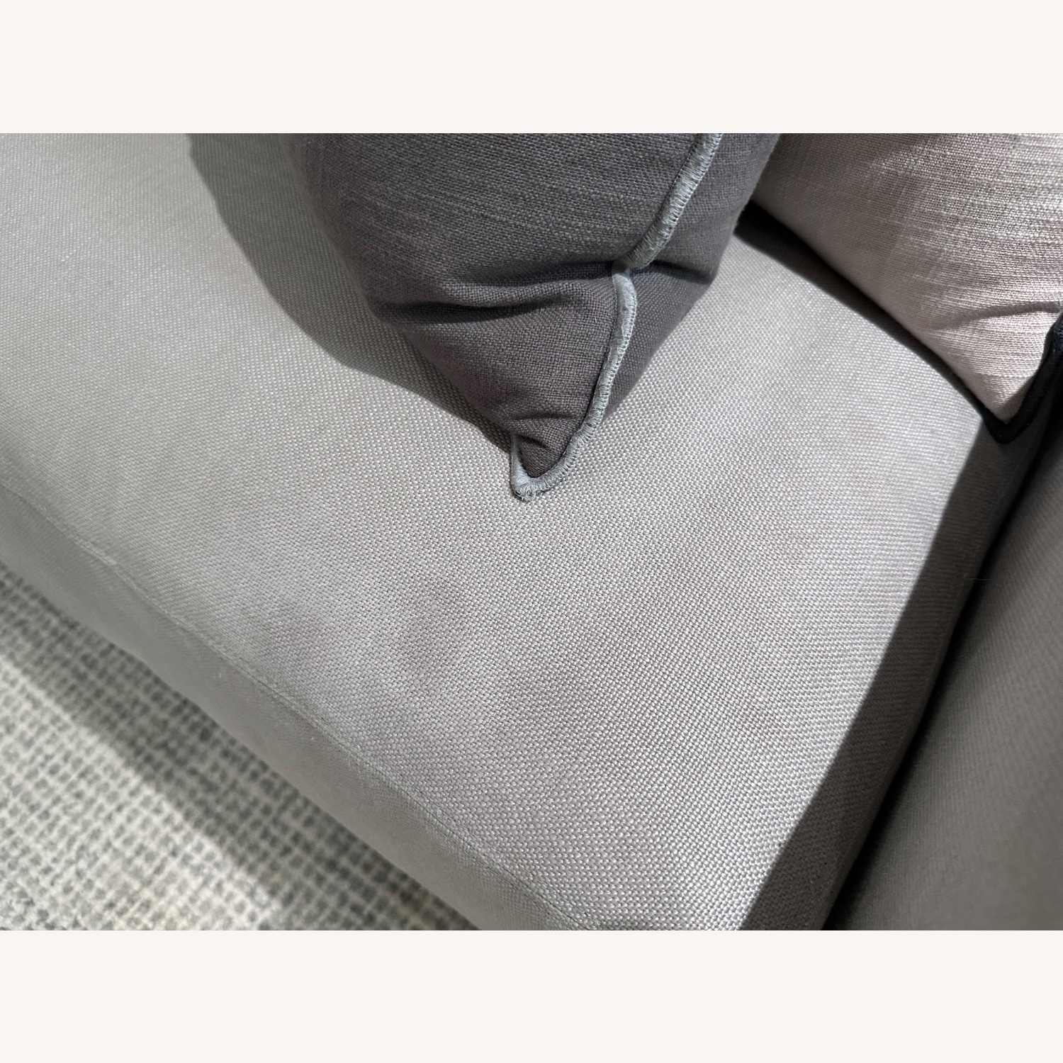 Arhaus Kipton Light Grey 2-Piece and Ottoman - image-5