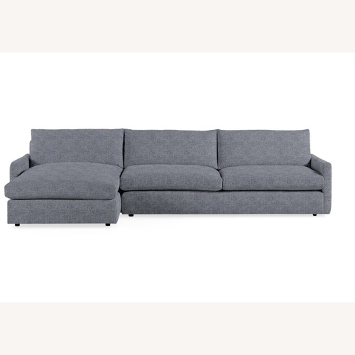 Used Arhaus Kipton Light Grey 2-Piece and Ottoman for sale on AptDeco