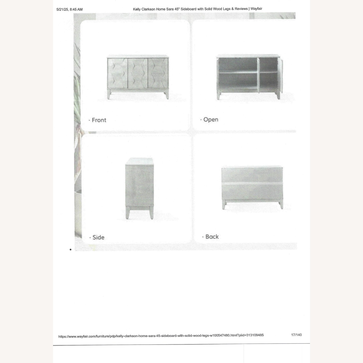 Kelly Clarkson Home 45" Sideboard - image-2