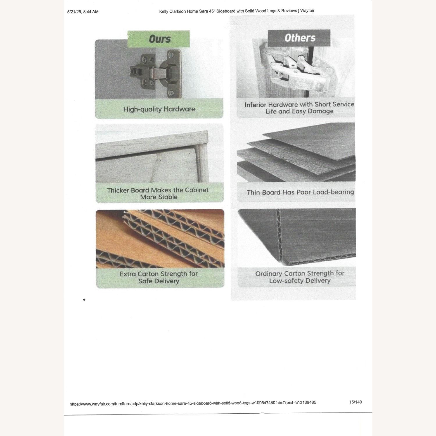 Kelly Clarkson Home 45" Sideboard - image-4