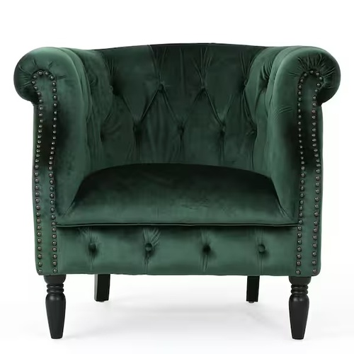 Used Akira Velvet Green Chair for sale on AptDeco