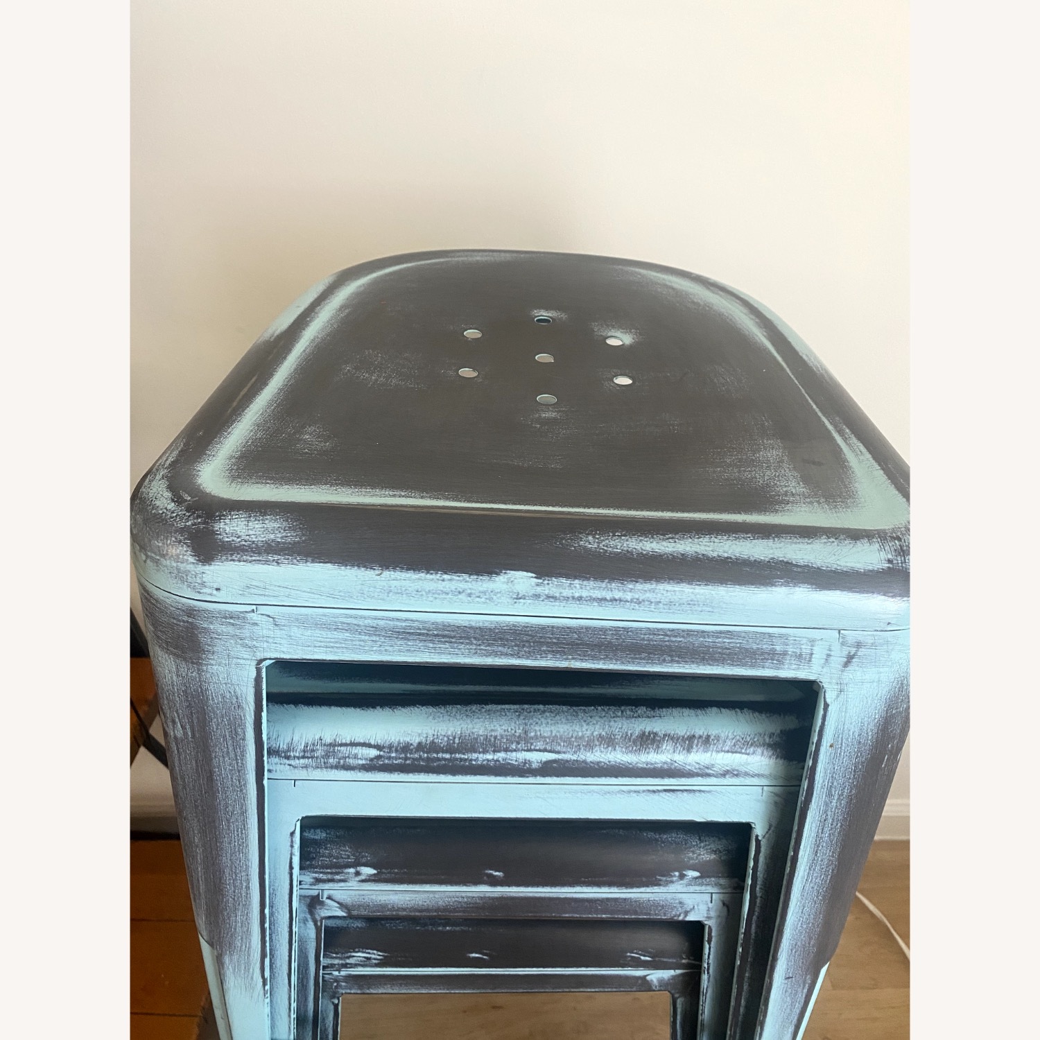  Furmax Bistro Chairs in Antiqued Turquoise - image-3