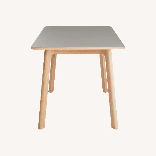 Used Blu Dot 30" Square Table Oak Linoleum Top for sale on AptDeco