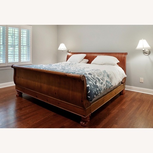Used Milling Road by Baker King Sleigh Bed for sale on AptDeco