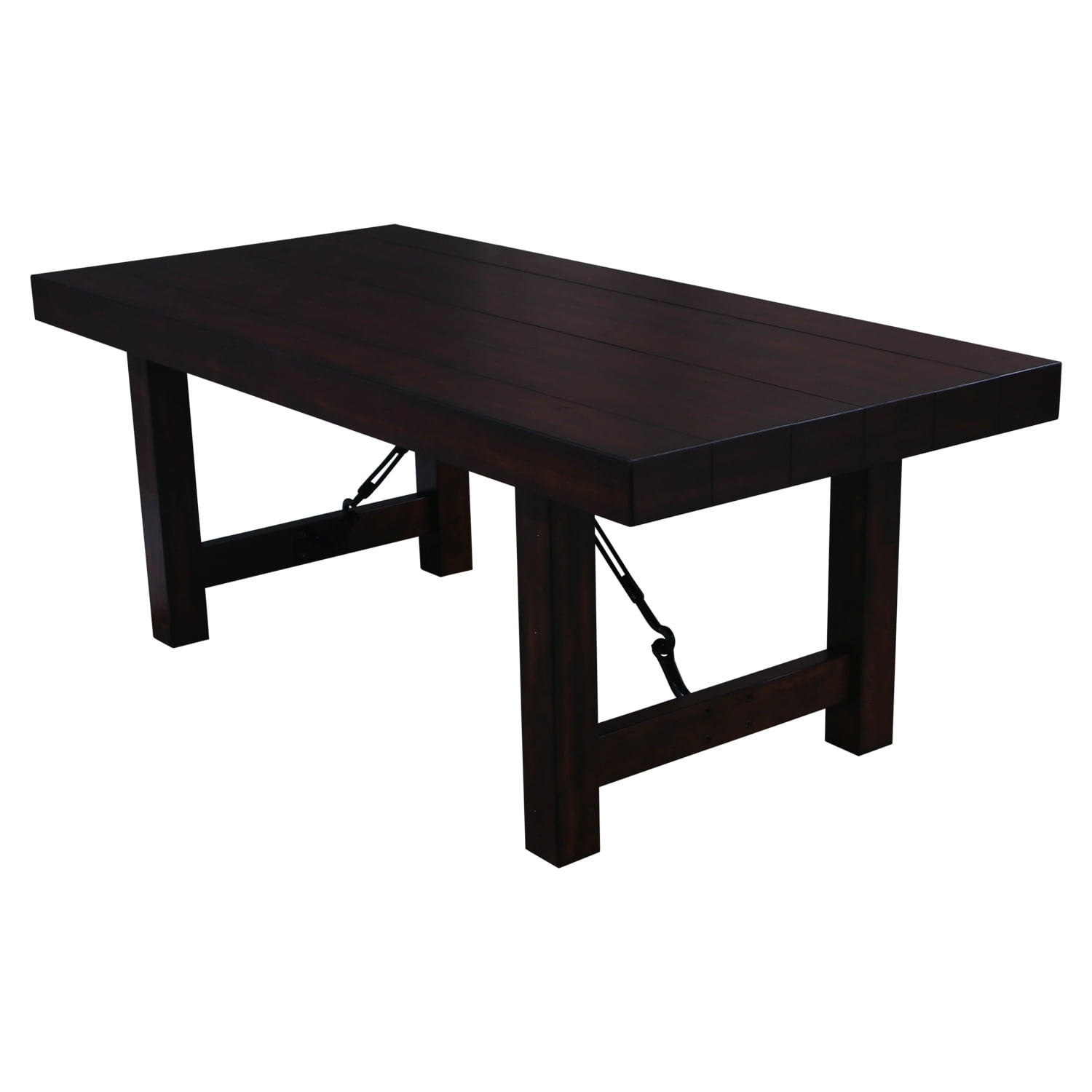 Solid Large Wood Dining Table - AptDeco