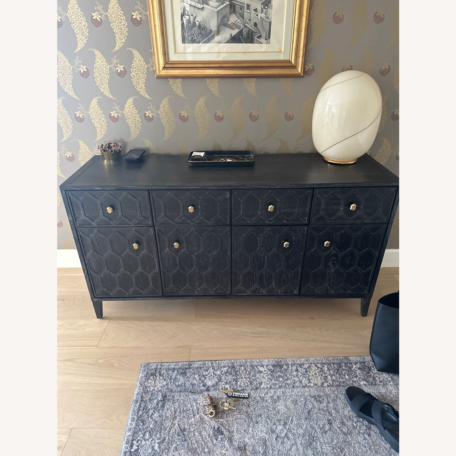 Anthropologie Textured Trellis Buffet - image-1