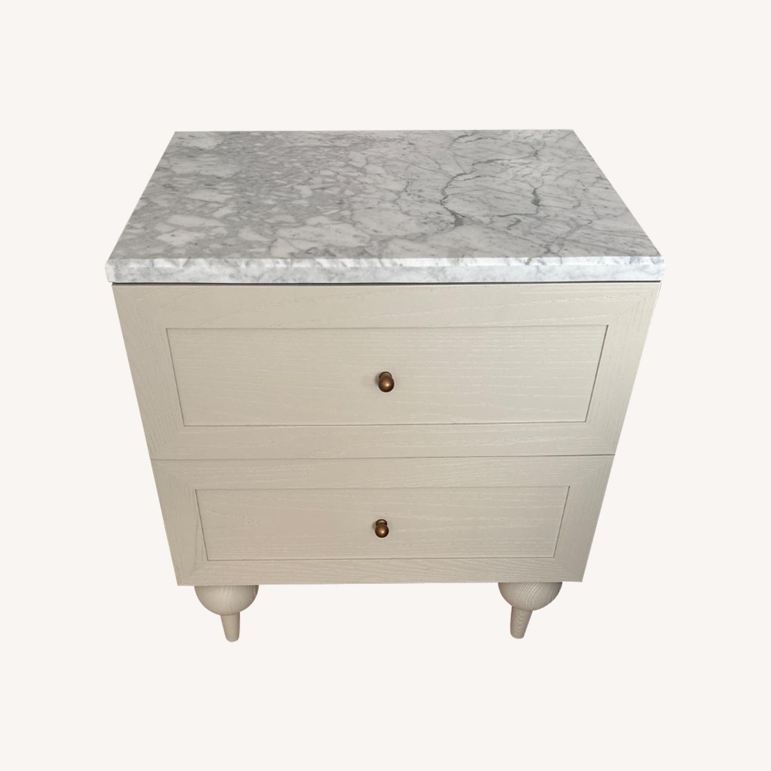 Anthropologie Fern Marble Nightstand - image-0