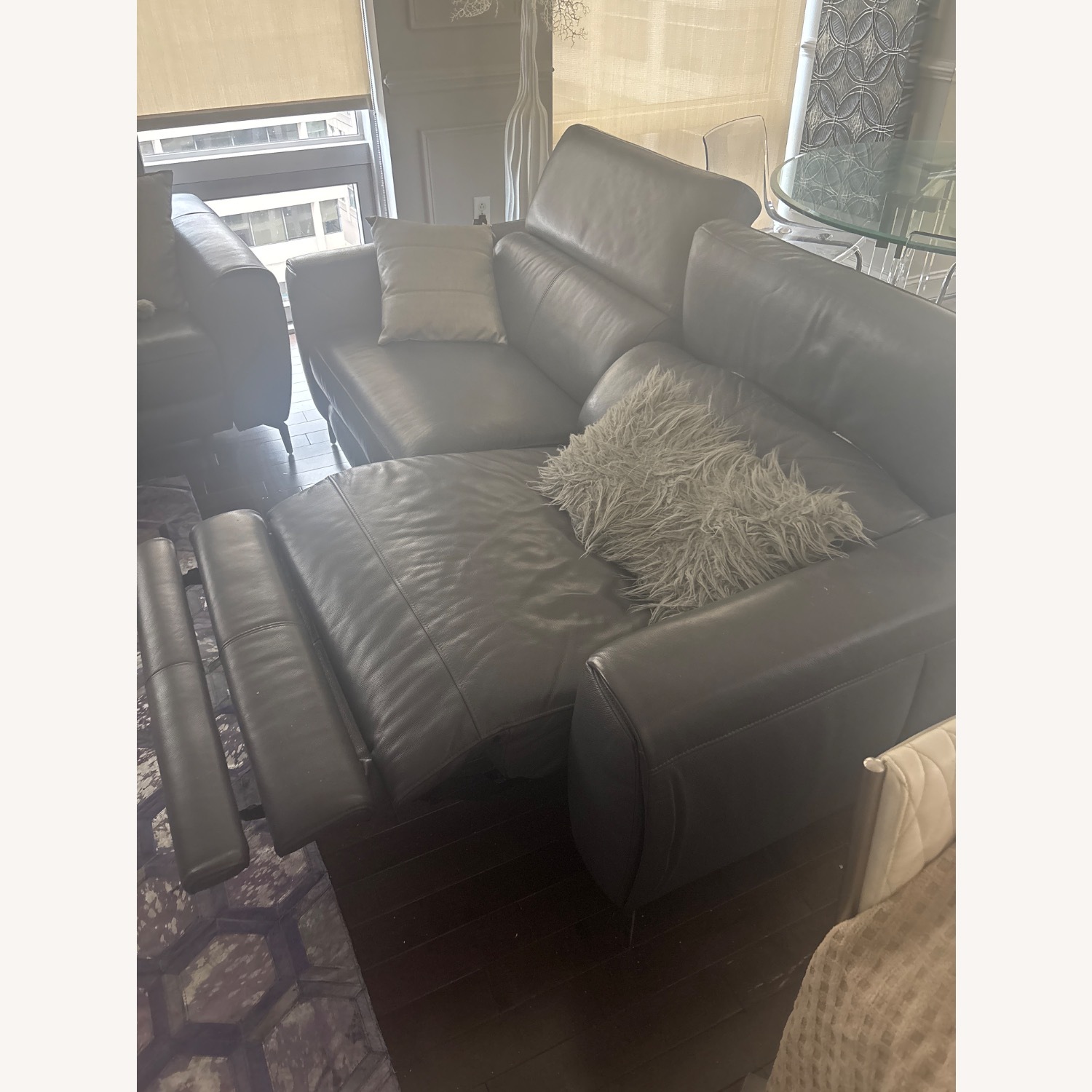 Genuine Italian Leather 2 Sofa Set - image-2