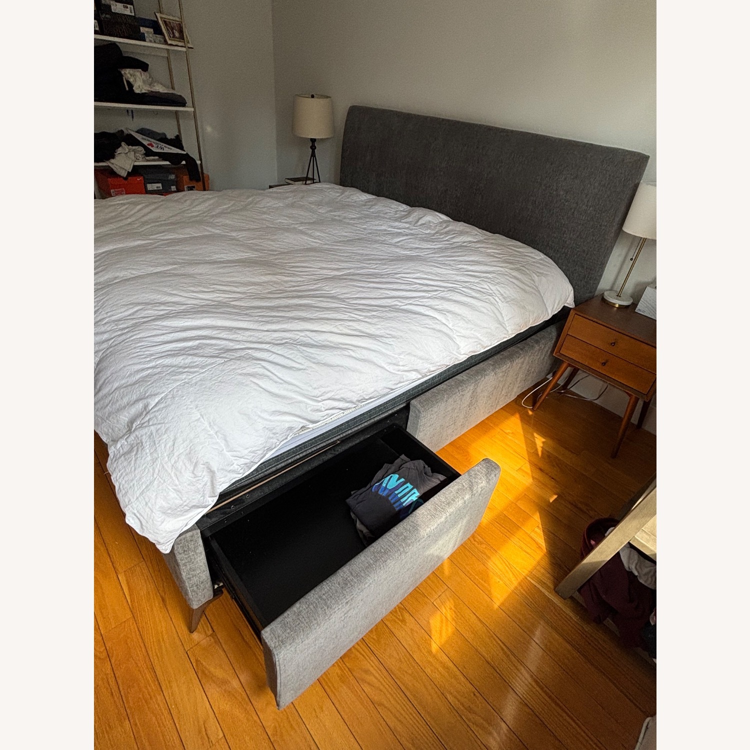 West Elm Andes King Storage Bed - image-3