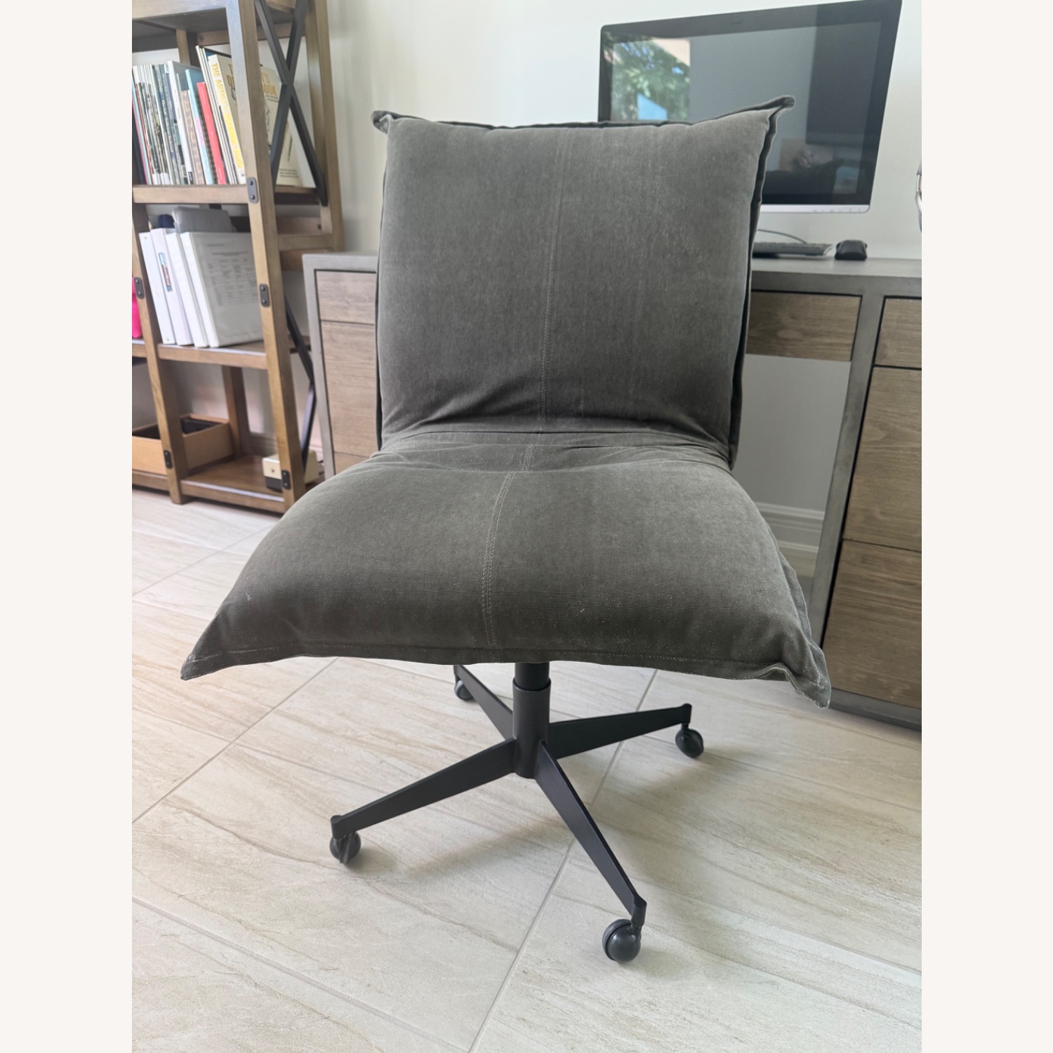 RH Platt Desk Chair - Distressed Gray - image-3