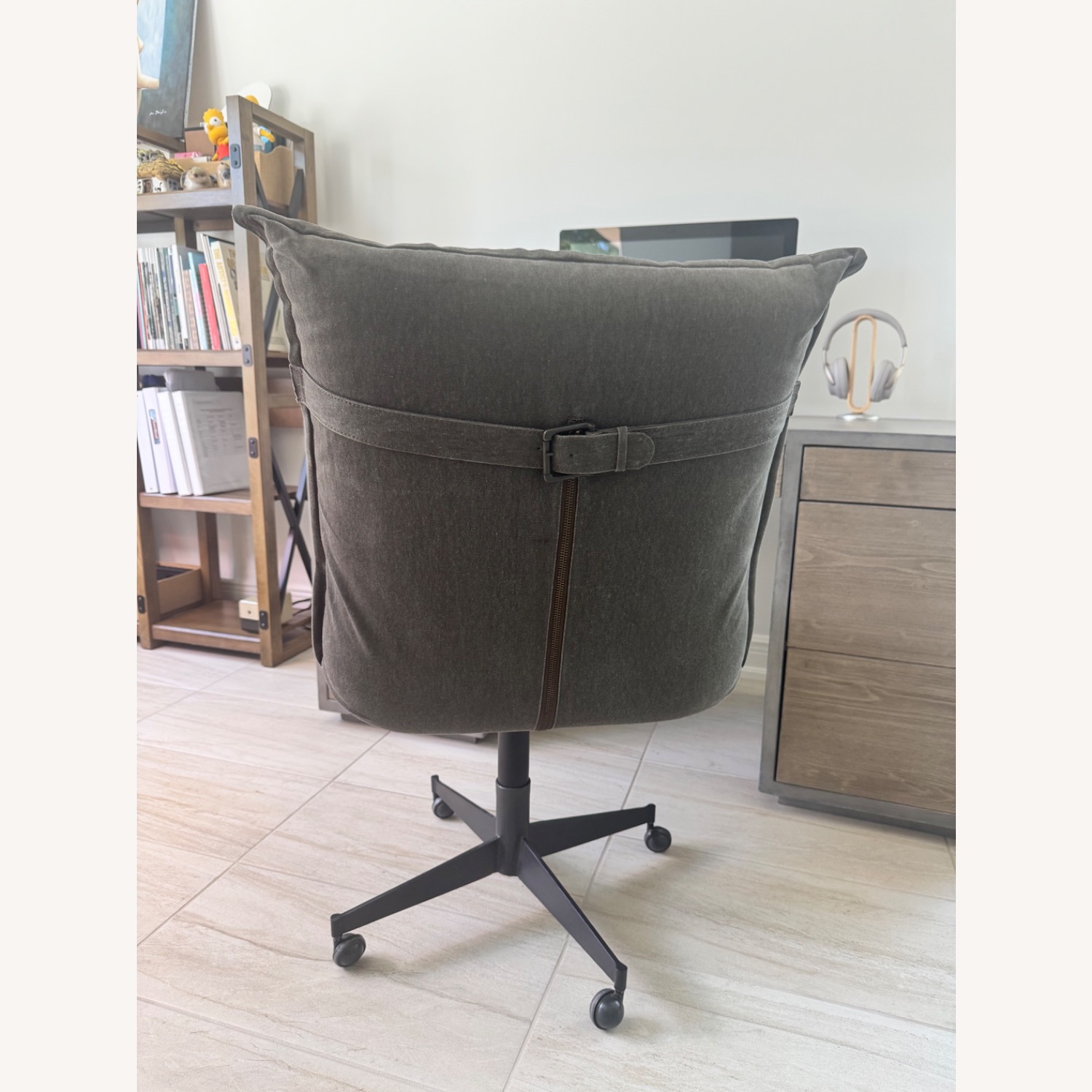 RH Platt Desk Chair - Distressed Gray - image-2