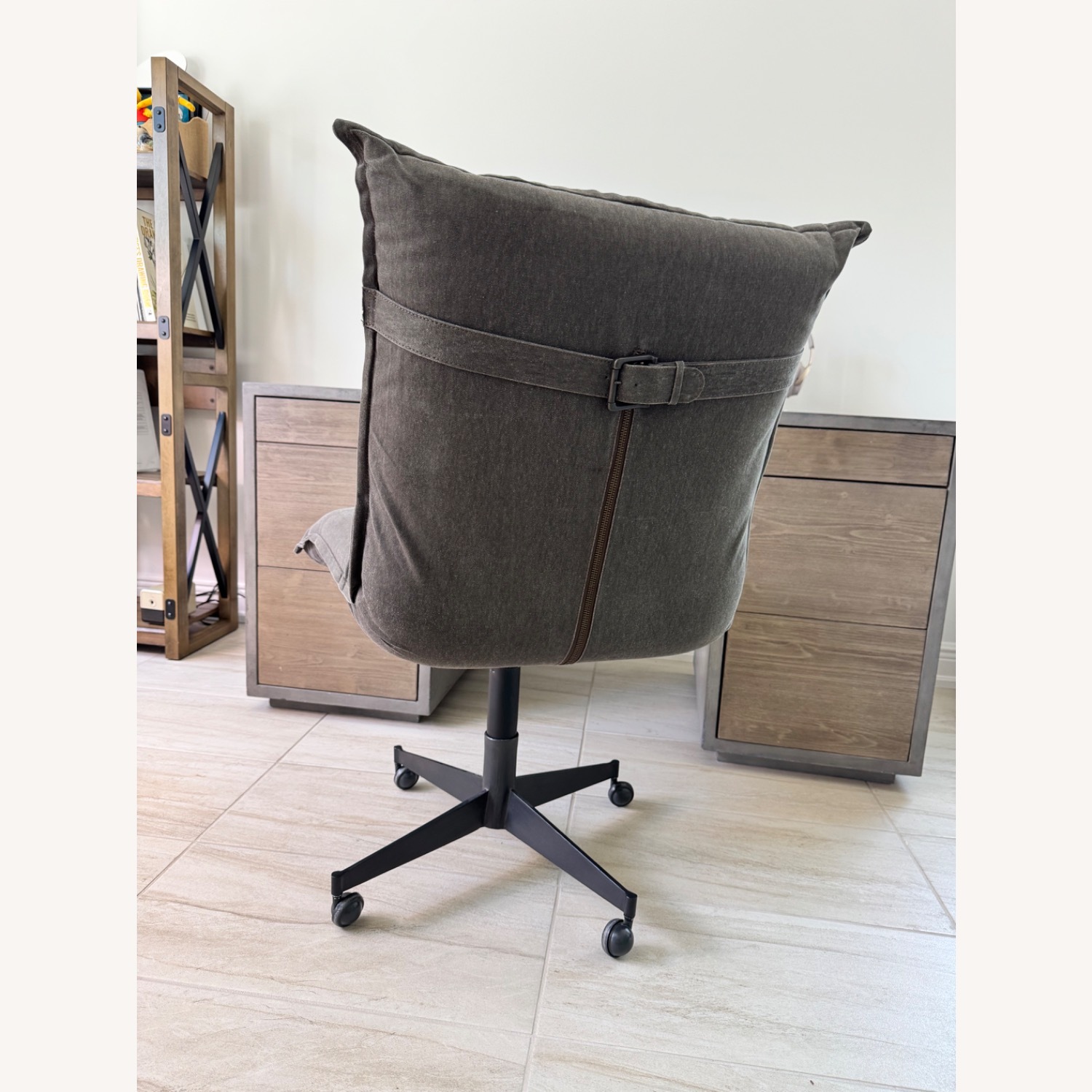 RH Platt Desk Chair - Distressed Gray - image-4