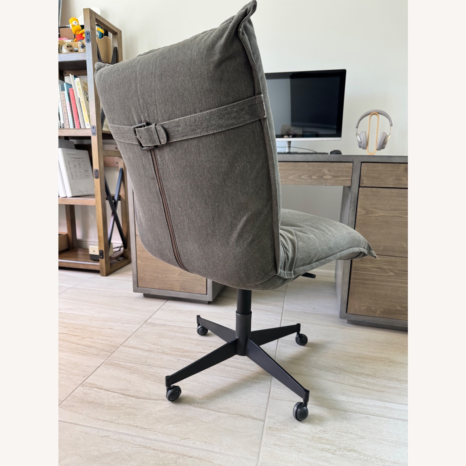 RH Platt Desk Chair - Distressed Gray - image-5