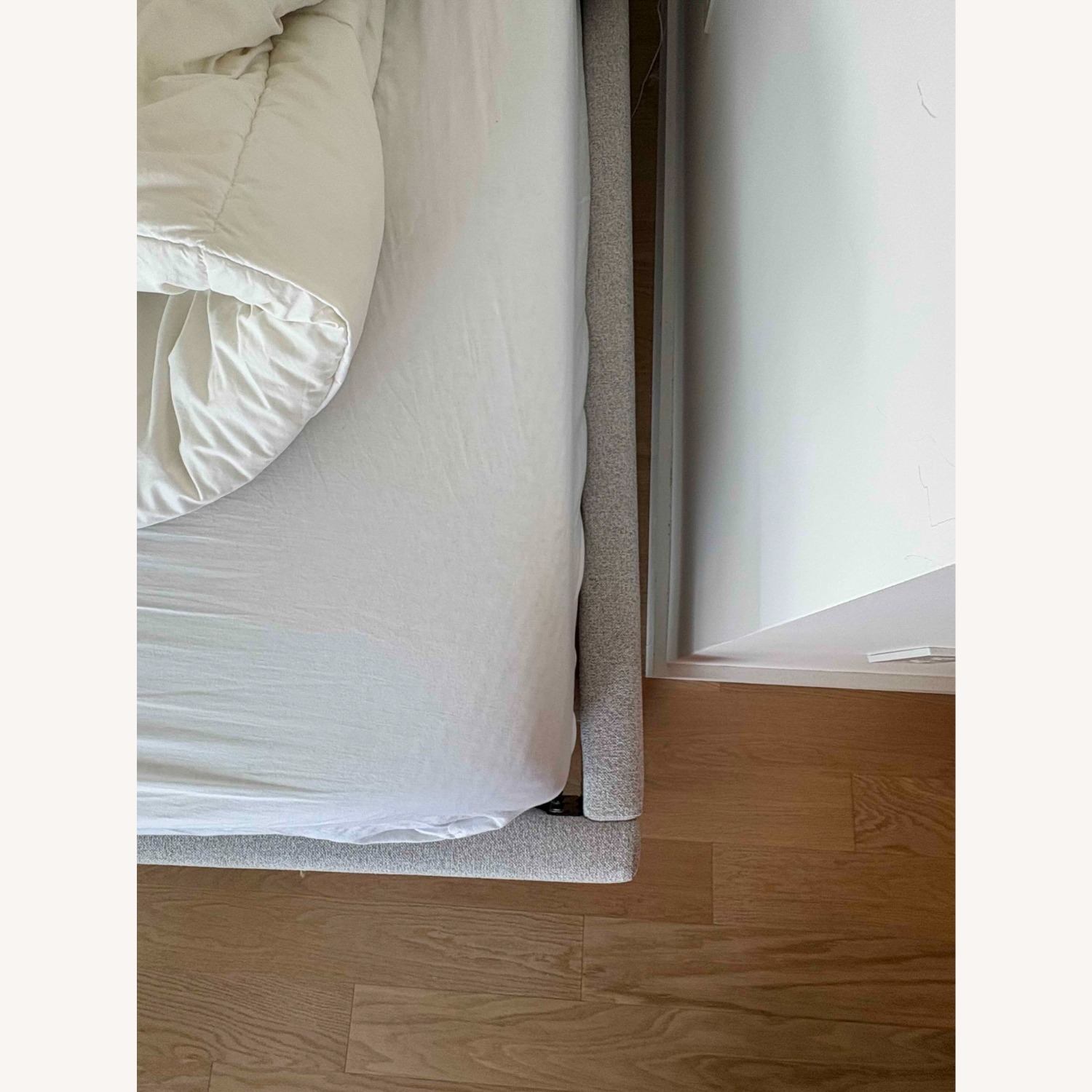 West Elm Gray Emmett Tufted Full Bed  - image-5