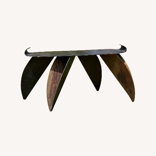Used Custom Copper Foyer Table for sale on AptDeco