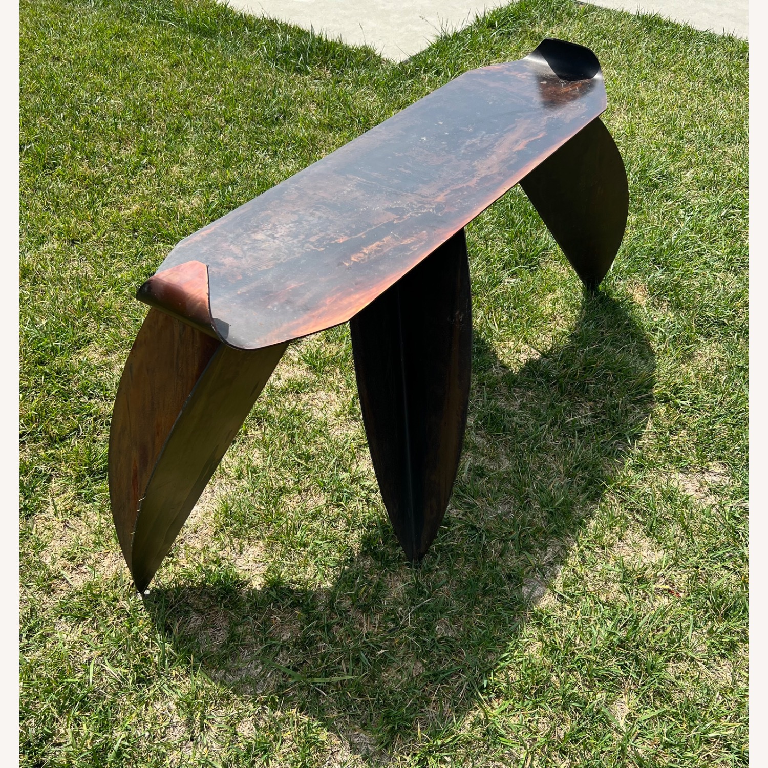 Custom Copper Foyer Table - image-1