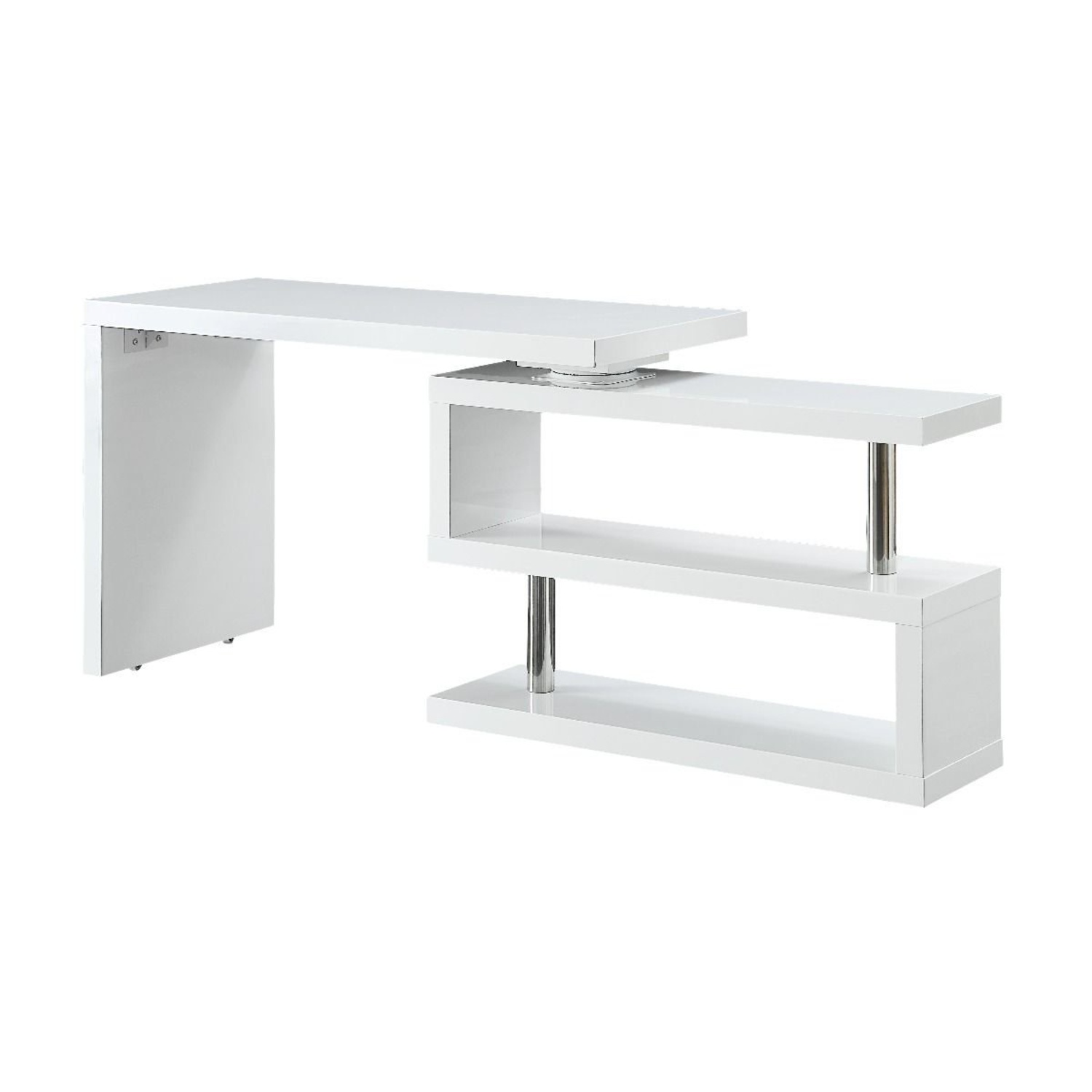 High Gloss L-Shape Desk - image-4