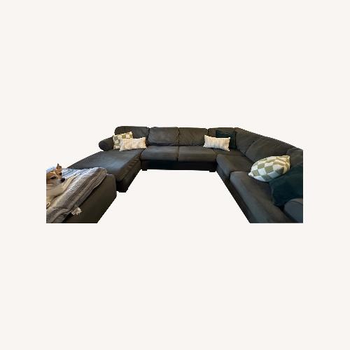 Used 3 Piece Sectional Couch with Ottoman for sale on AptDeco