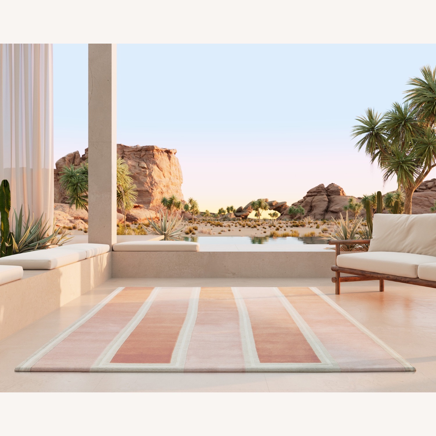 The Rug Company Comet Day Rug 12x9 in Pink Ombre - image-7