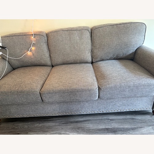 2 x IKEA KARLSTAD 3 SEATER Sofa, Knisa light gray - AptDeco