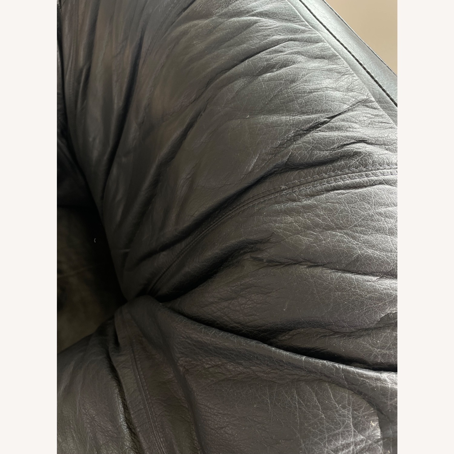 Brutalist Leather Armchair - image-3