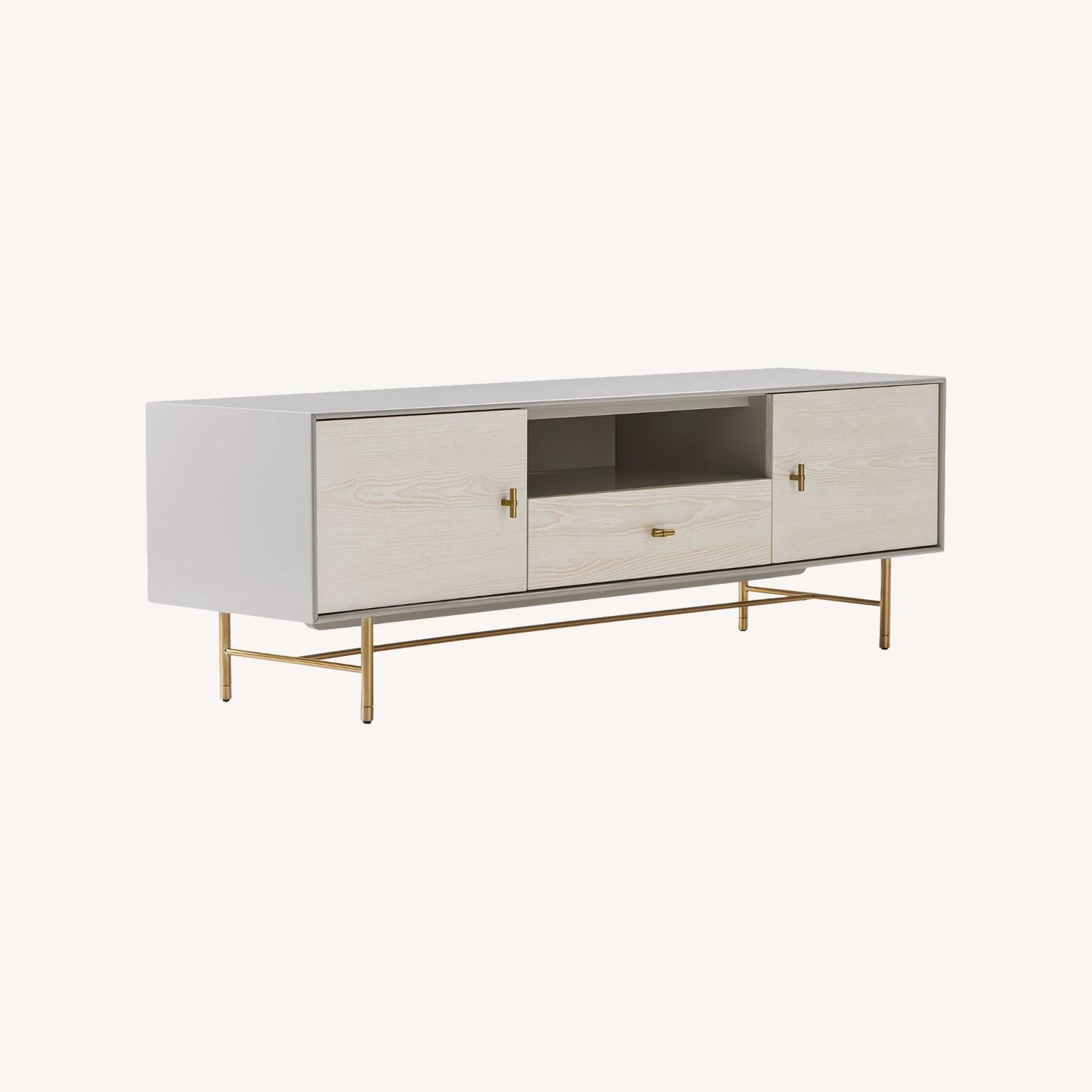 West Elm Modernist Wood & Lacquer Media Console - image-0